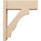 Ekena Millwork 8-in W x 24-in D x 28-in H Balboa Block Rough Cedar Woodgrain TimberThane Outlooker, Primed Tan OUTUR080X24X28BOA44RCPR - alternate 2